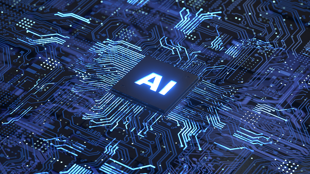 AI,Circuit board,Artificial Intelligence concept